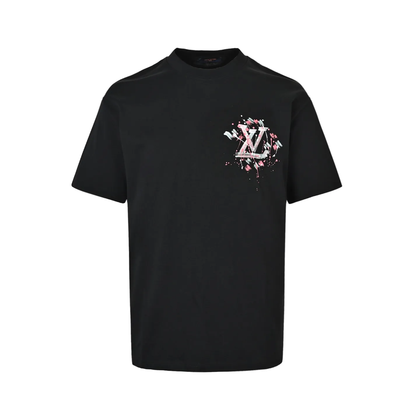 Louis Vuitton/Louis Vuitton logo graffiti hand-painted short sleeves